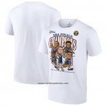 Camiseta Manga Corta Denver Nuggets 2023 NBA Finals Champions Windmill Team Caricature Blanco
